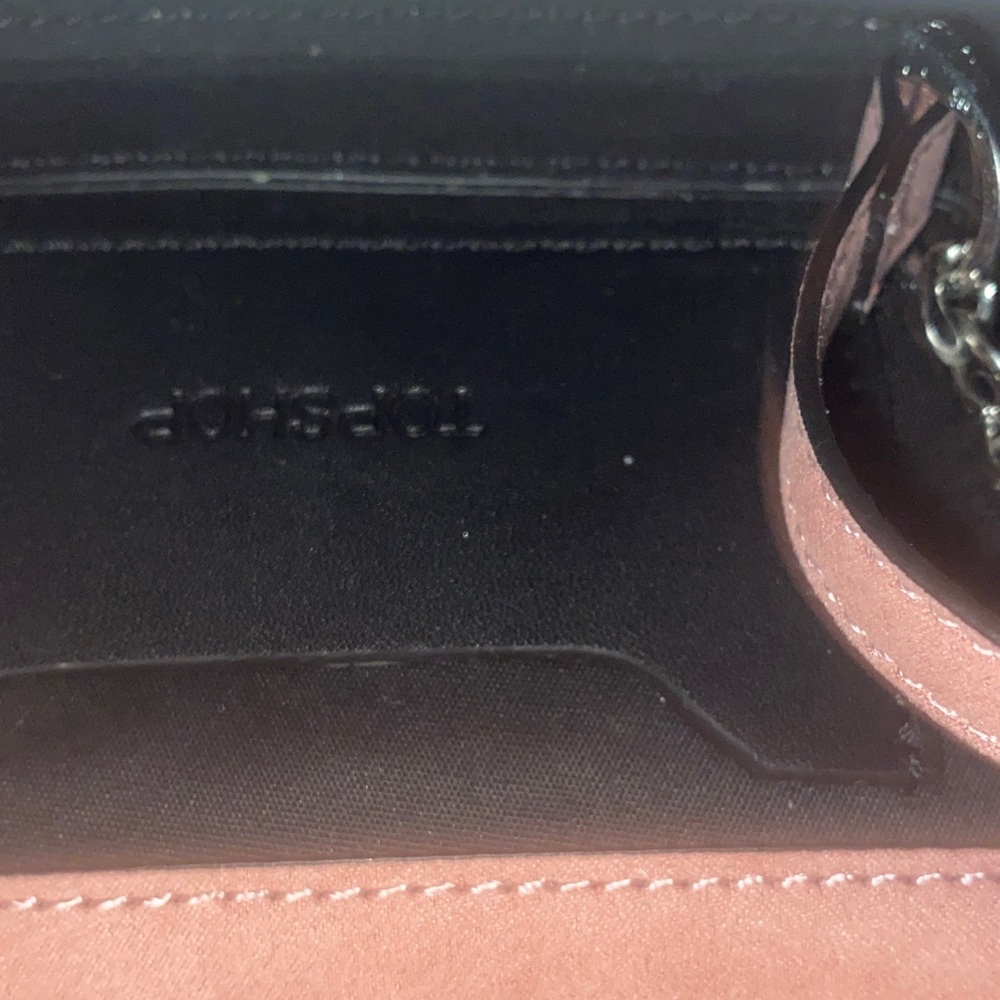 Topshop Pink Crystal Embellished Clutch - Picture 2 of 4